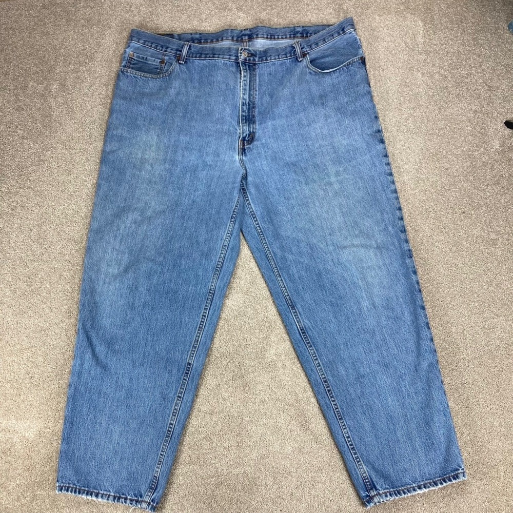 Levis 560 Comfort Fit Tapered Leg Jeans Mens Sz 48x32 Blue Classic Rugged Denim